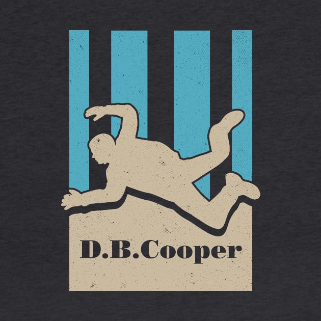 D.B. Cooper cool sixties urban legend design by Keleonie